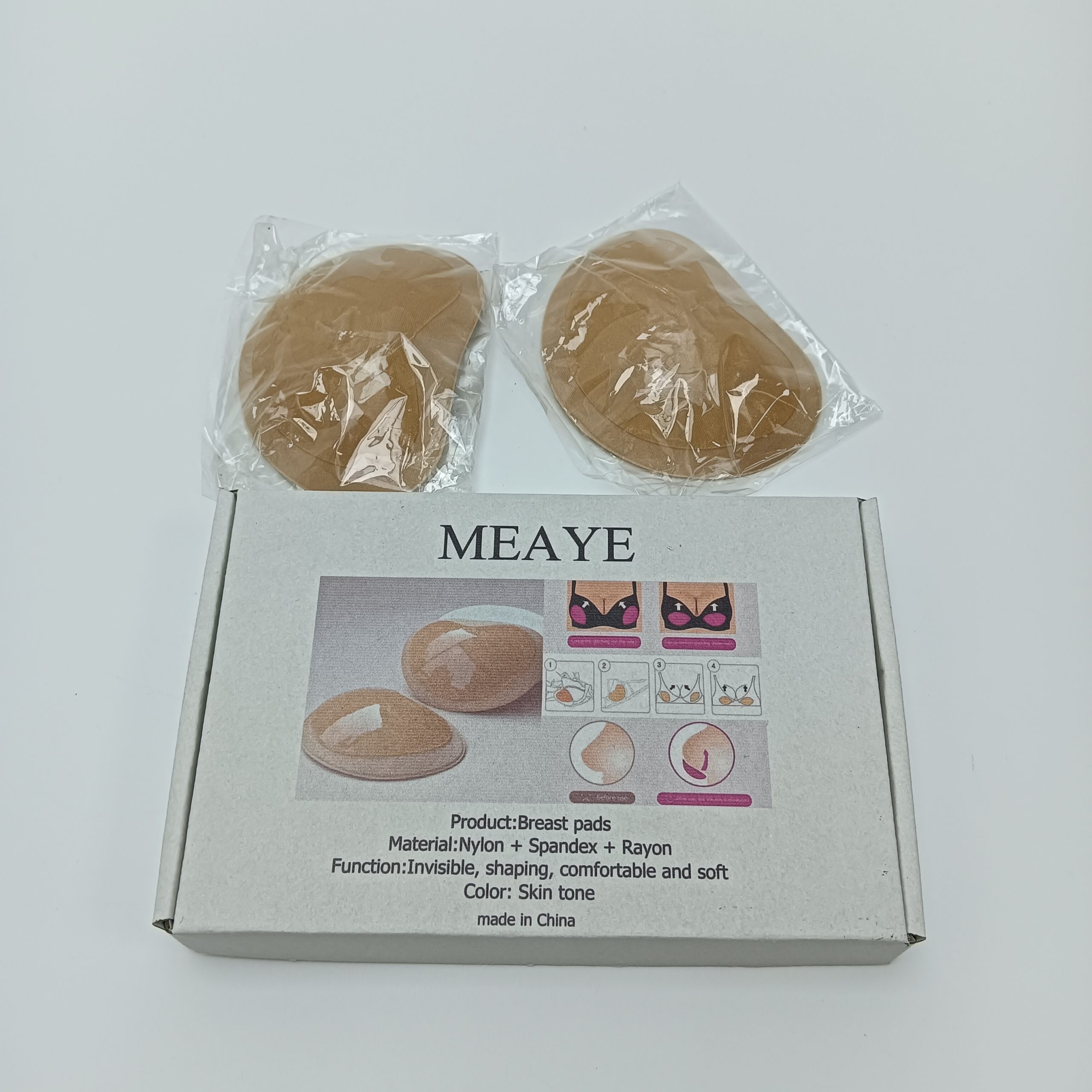 MEAYE Breast Pads Silicone Nipple Pasties for Women Reusable