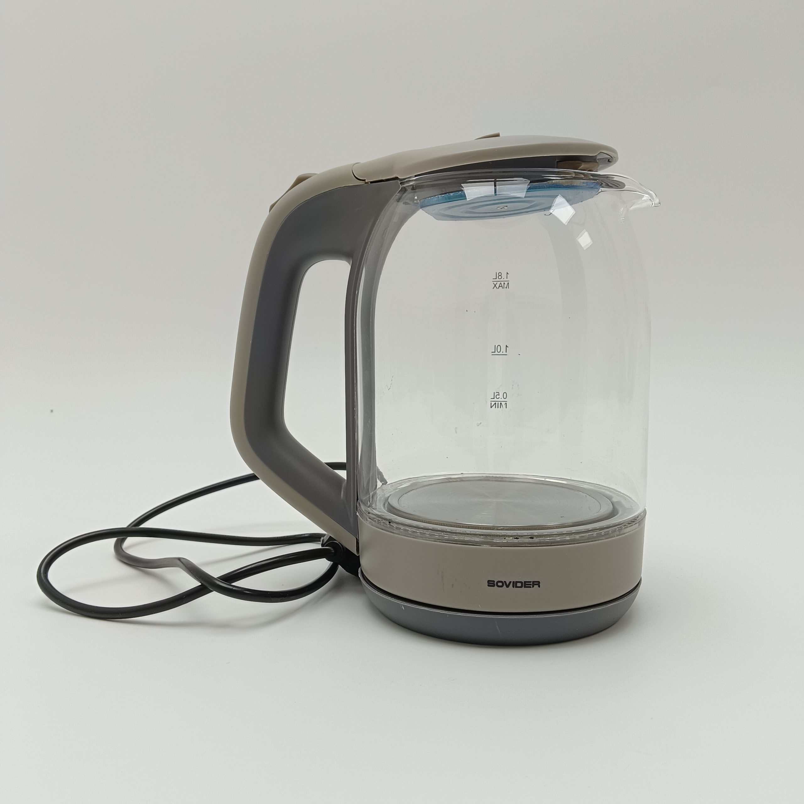 SOVIDER Electric Kettles Clear Glass Electric Kettle with Water Level Indicator, 1.8L - Image 2