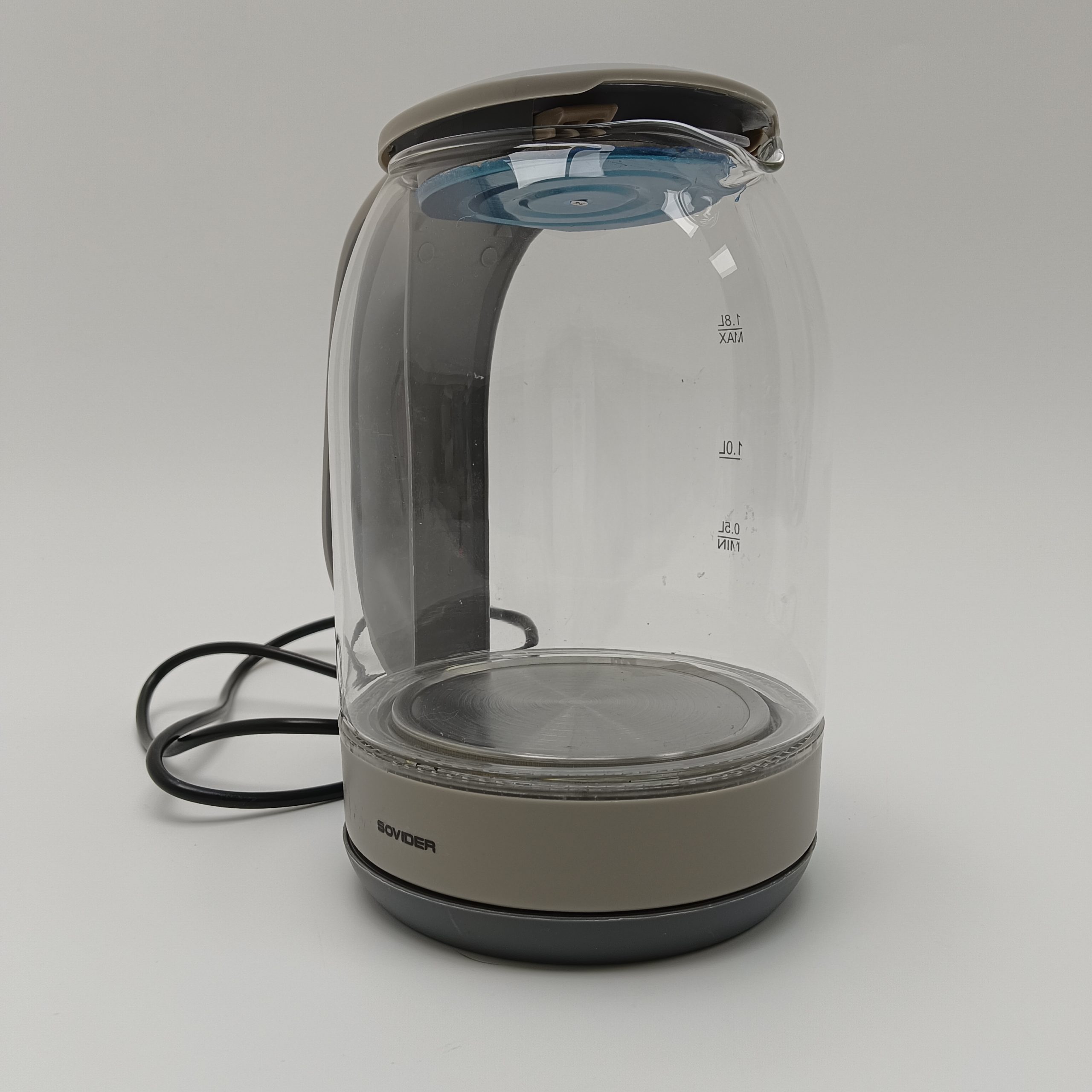 SOVIDER Electric Kettles Clear Glass Electric Kettle with Water Level Indicator, 1.8L - Image 3
