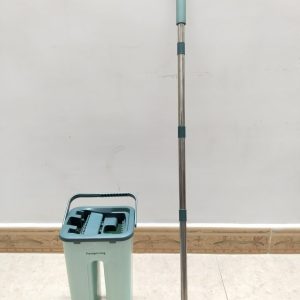 PrestigeLiving Mops and Bucket Set with Wringer Flat Mops for Floor Cleaning