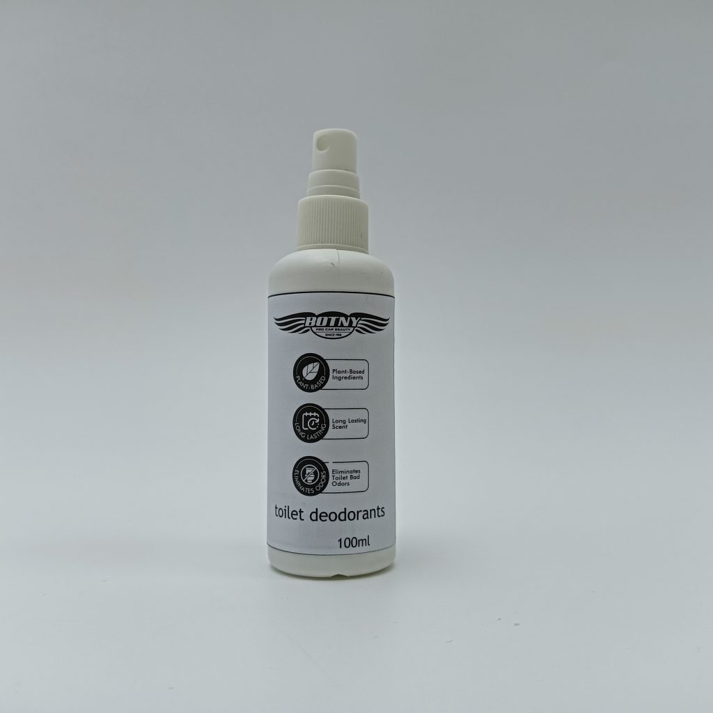 BOTNY PRO CAR BEAUTY SINCE 1988 toilet deodorants 100ml, Plant - Based, Long - Lasting Scent, Eliminates Bad Odors for Bathroom, Bedroom, Laundry, and More