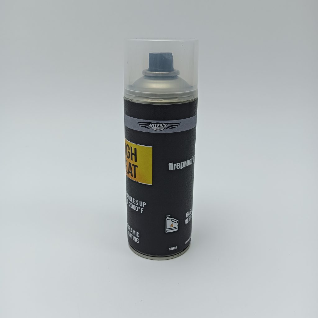 BOTNY PRO CAR BEAUTY SINCE 1988 fireproof paints 450ml, High - Heat Resistant Up to 2000°F, Ceramic Coating, Gas & Oil Resistant, Spray - On Application for Metal, Wood, and More