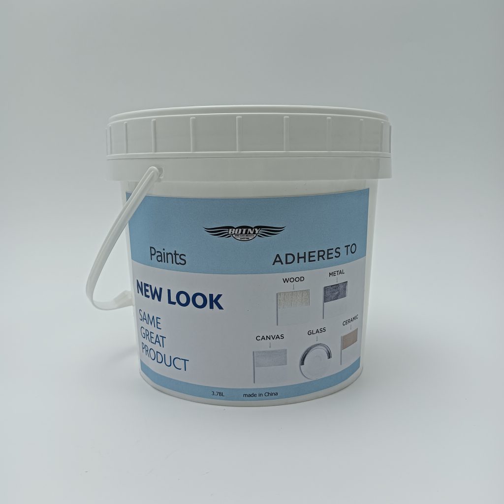 BOTNY PRO CAR BEAUTY SINCE 1988 Paints 3.78L, Multi - Surface Adhesion, New Look Same Great Product, for Wood, Metal, Canvas, Glass, and Ceramic