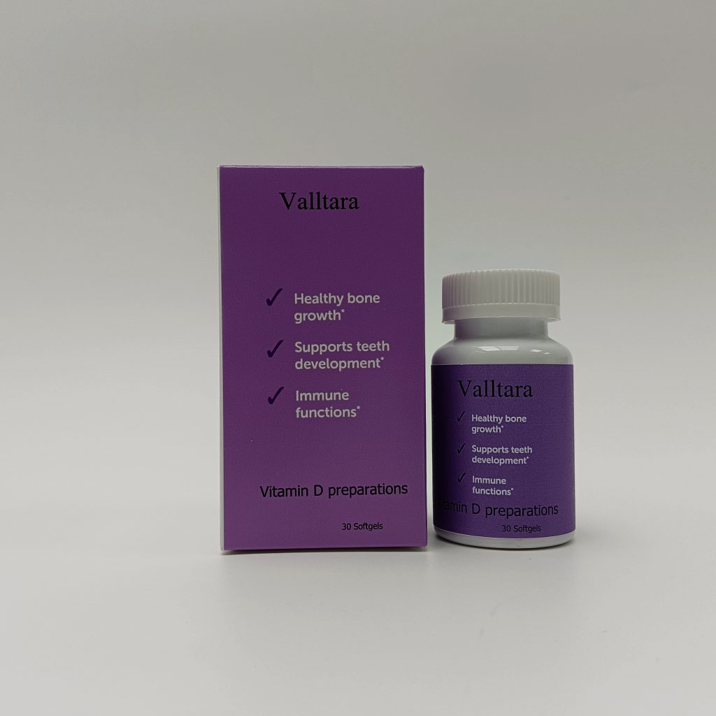 Valltara Vitamin D Preparations Supply for Immune Support, Healthy Muscle Function