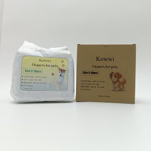 Kowwi Diapers for Pets Ultra Absorbent Disposable Wrap with Secure Fit, Leakproof and Comfortable